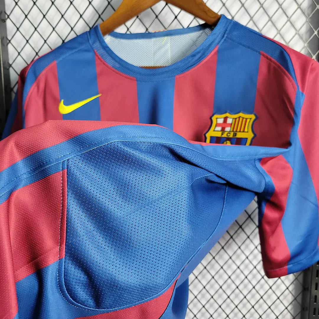 2005/2006 Retro Barcelona Home UEFA Champions League Jersey