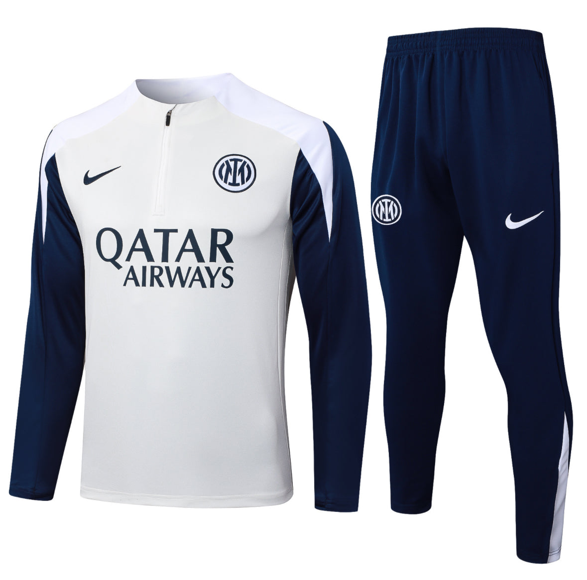25/26 Inter Milan White and Blue Tracksuit