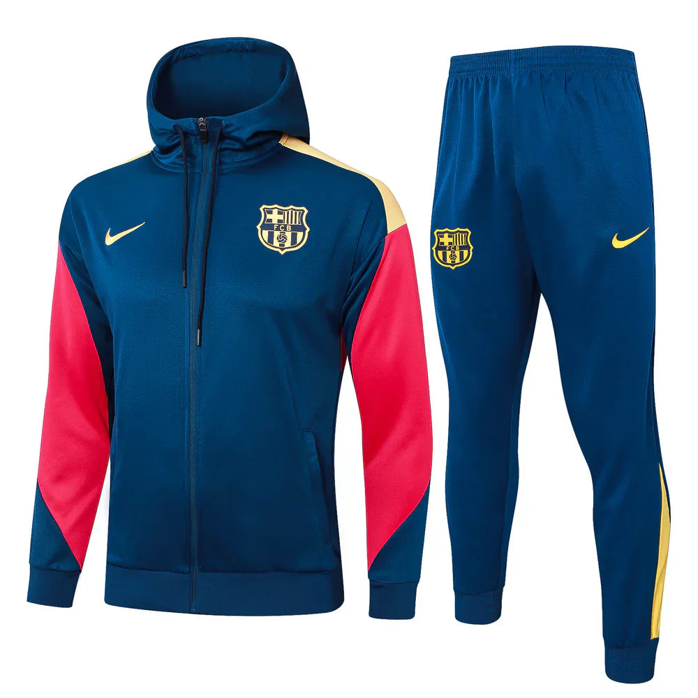 Barcelona Dark Blue and Red Tracksuit