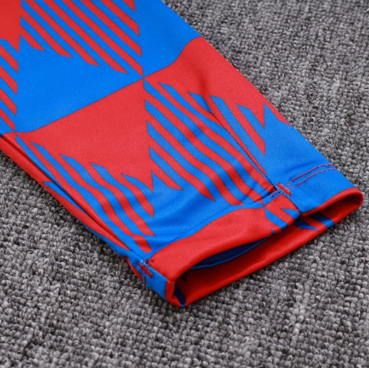 Barcelona Dark Blue and Red Tracksuit