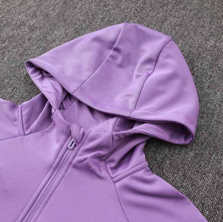Real Madrid White and Violet Tracksuit