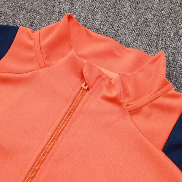 Manchester United Drak Blue and Orange Tracksuit II