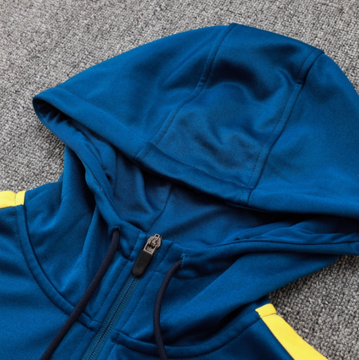 Barcelona Dark Blue and Red Tracksuit
