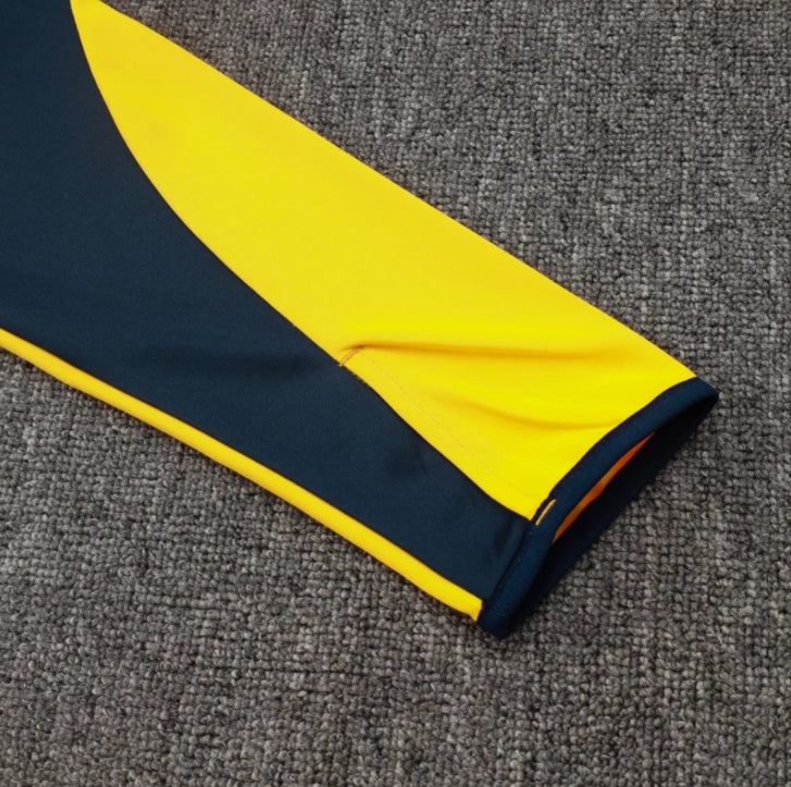 Real Madrid Dark Blue and Yellow Tracksuit