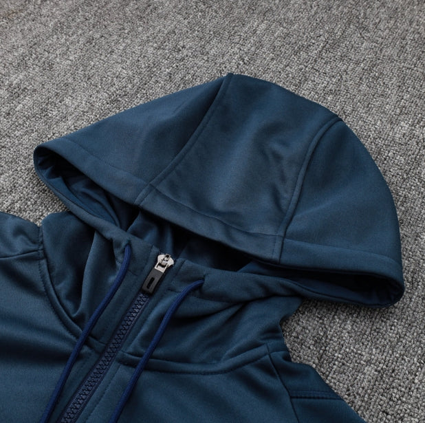 Real Madrid Dark Blue and Yellow Tracksuit