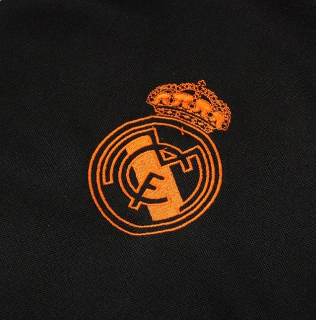 Real Madrid Black and Orange Tracksuit