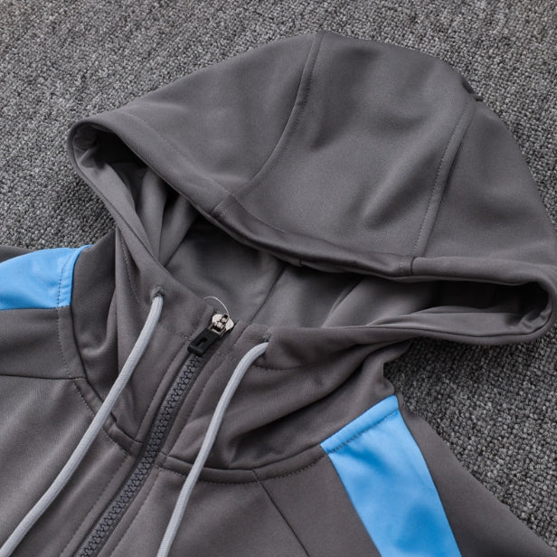 Tottenham Gray and Black Tracksuit