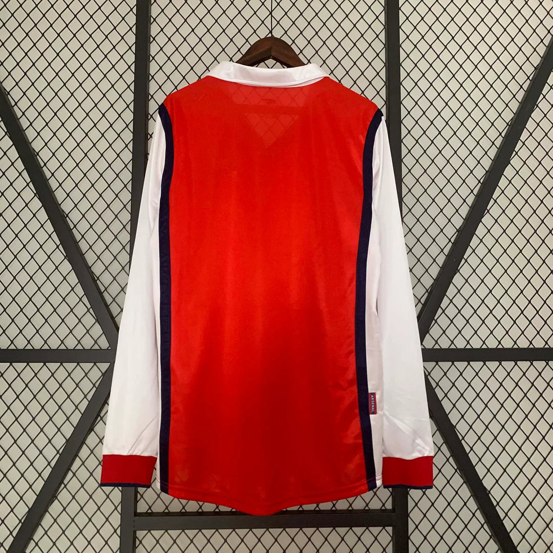 1998-1999 Retro Arsenal Home Jersey Long Sleeve
