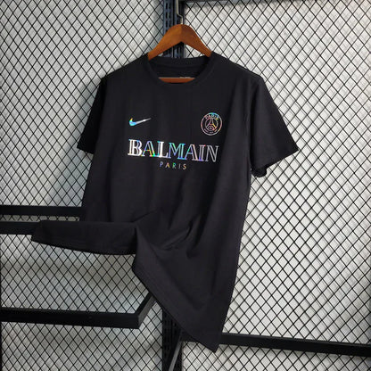 PSG Paris Saint-Germain Paris Saint-Germain "Balmain" Black Limited Jersey