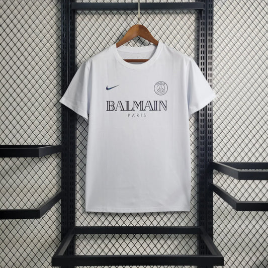 PSG Paris Saint-Germain "Balmain" White Limited Jersery