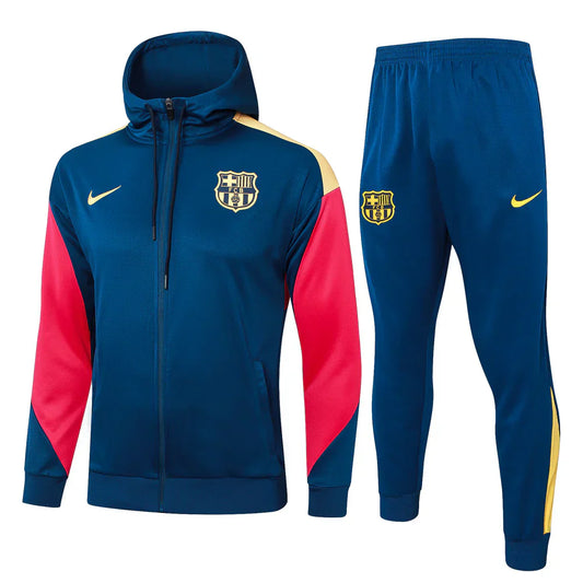 Barcelona Dark Blue and Red Tracksuit