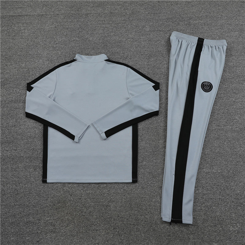 PSG Paris Saint Germain Grey and Black Tracksuit