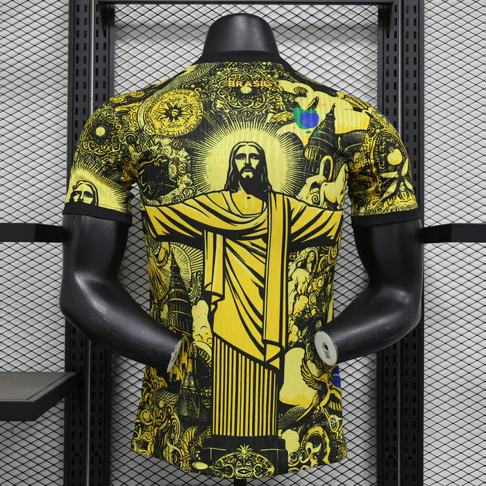 Brazil "Jesus" Yellow Limited Jersey