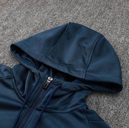 Real Madrid Dark Blue and Yellow Tracksuit