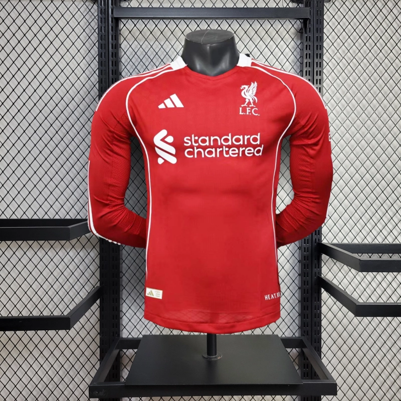 25/26 Liverpool FC Home Long Sleeve