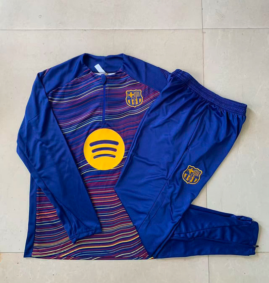 25/26 FC Barcelona Blue and Yellow Training Tracksuit